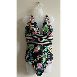 Swimsuits For All One-piece Swimsuit Women Size 18 Floral Stripe